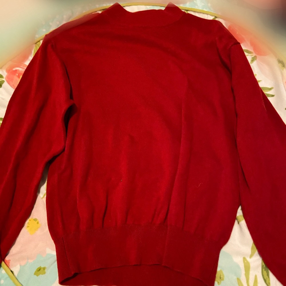 Red Men Crew Neck Sweatshirt